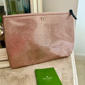 NWOT Kate Spade Rose Gold Champagne Clutch / bag